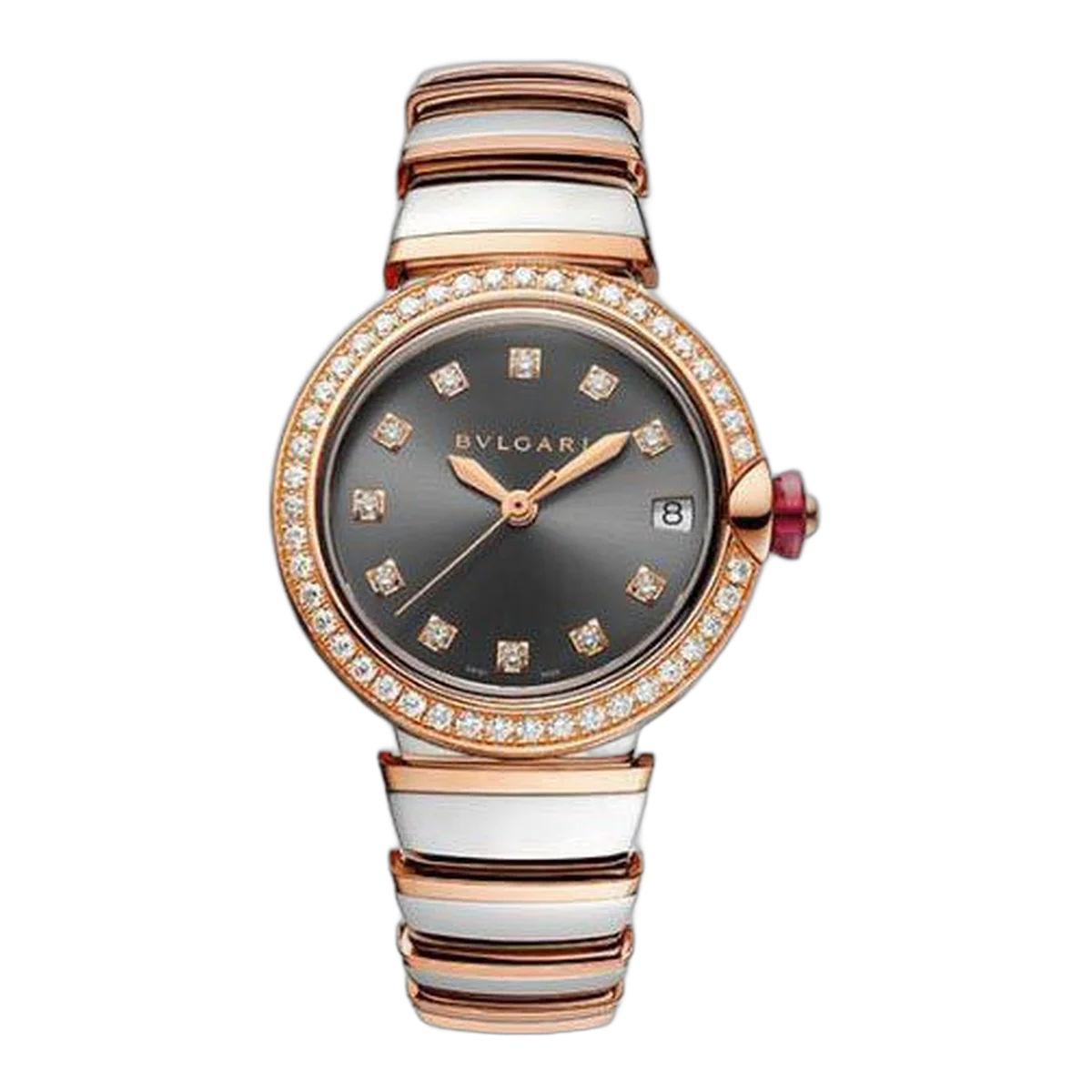 Bvlgari Lvcea 33Mm Stainless Steel/18K Rose Gold Ladies Watch