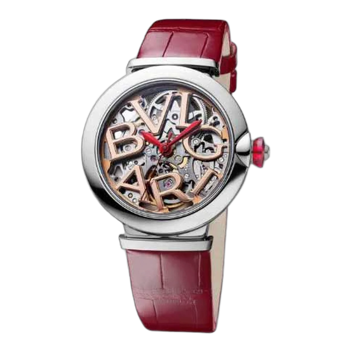 Bvlgari Lvcea Skeleton Stainless Steel 33Mm Ladies Watch