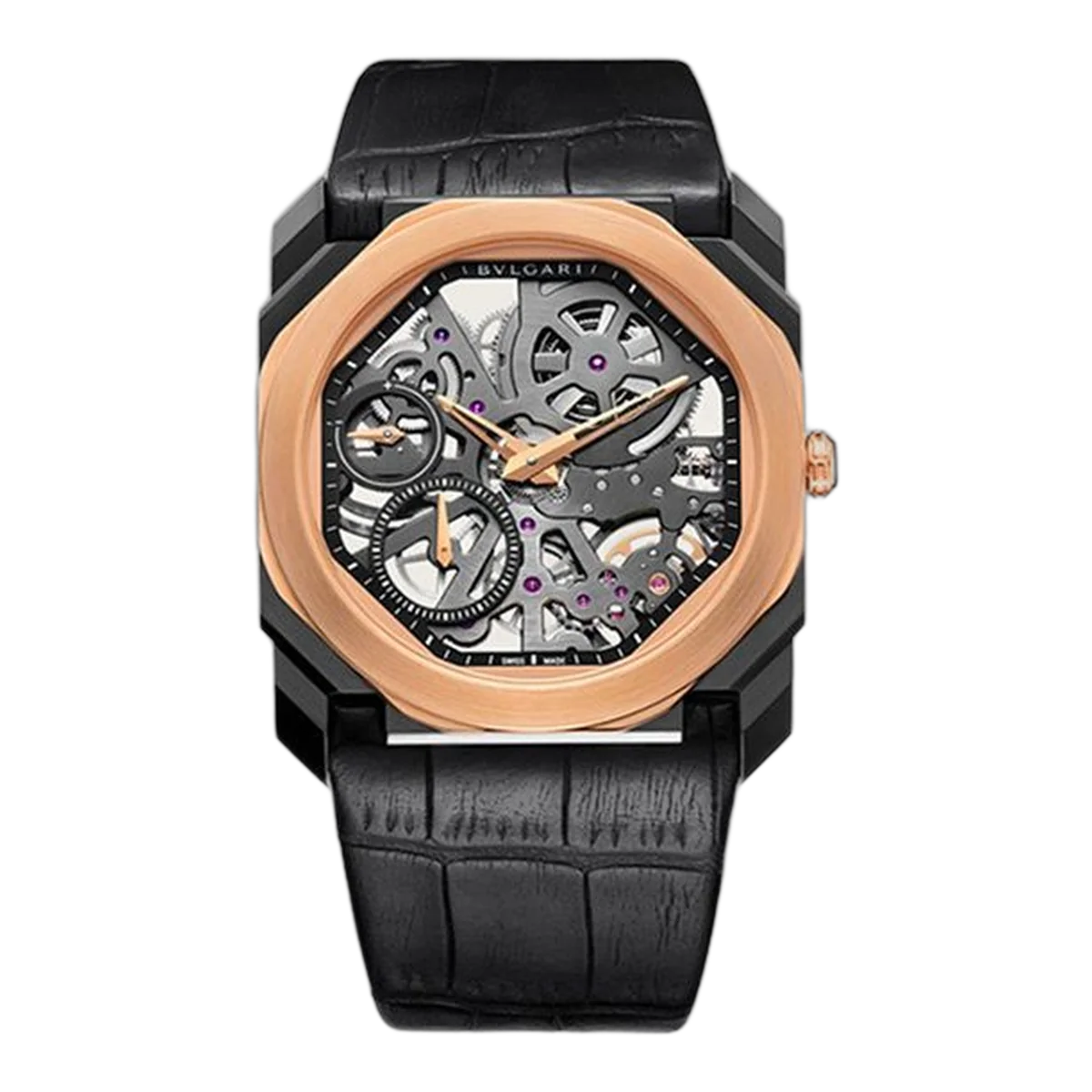 Bvlgari Octo Finissimo Ultranero Extra Thin Skeleton Men's Watch