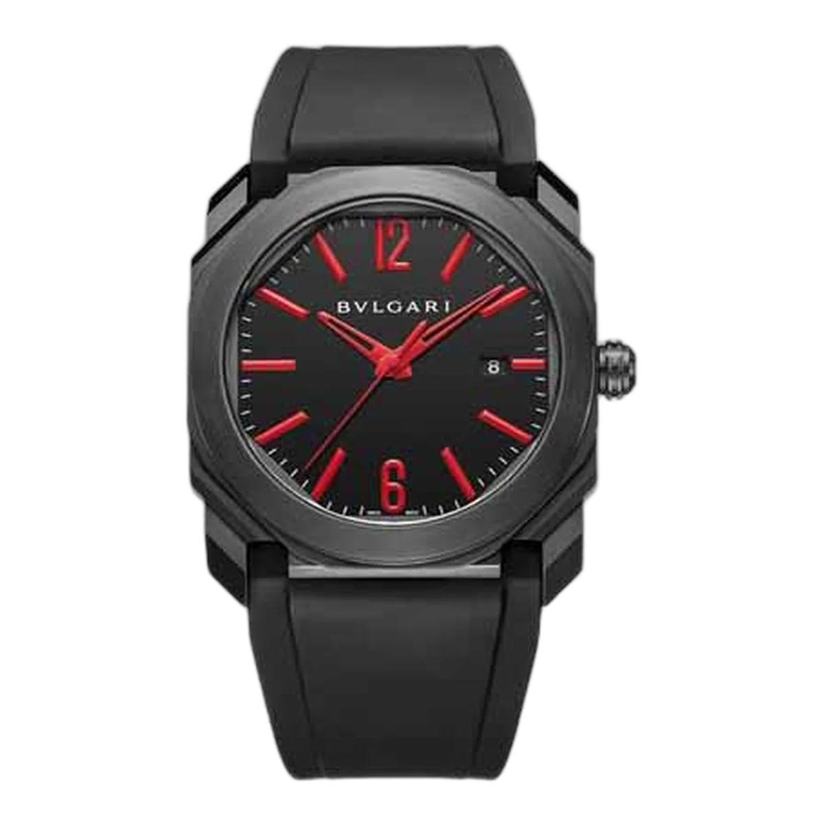 Bvlgari Octo L'Originale Automatic 102738 BGO41C9BSVD DLC Coated Stainless Steel 41mm Black Dial Men's Watch