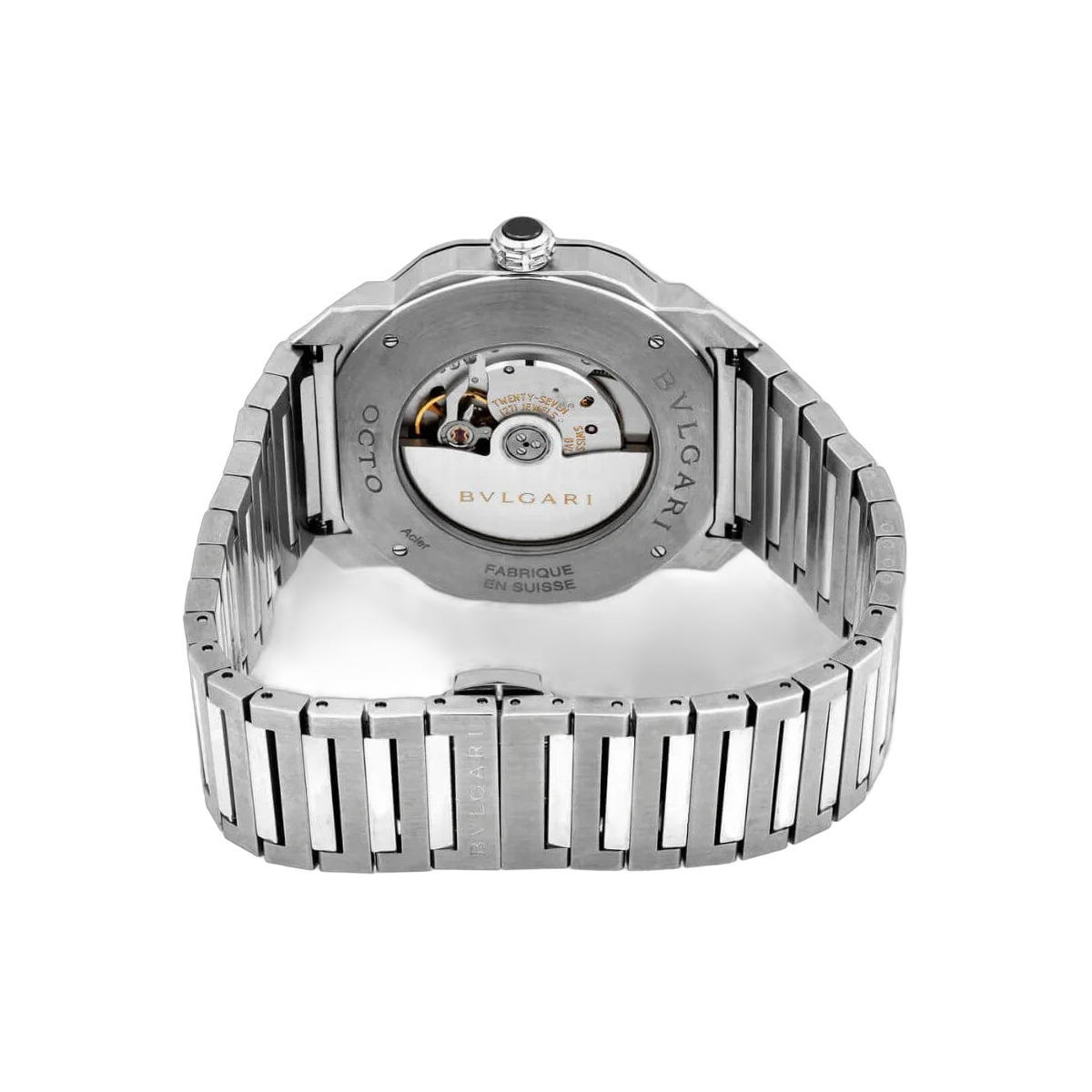 Bvlgari Octo Roma 102704 OC41S Automatic Watch Black Dial Stainless Steel 41mm Men's Watch – additional product photo 3
