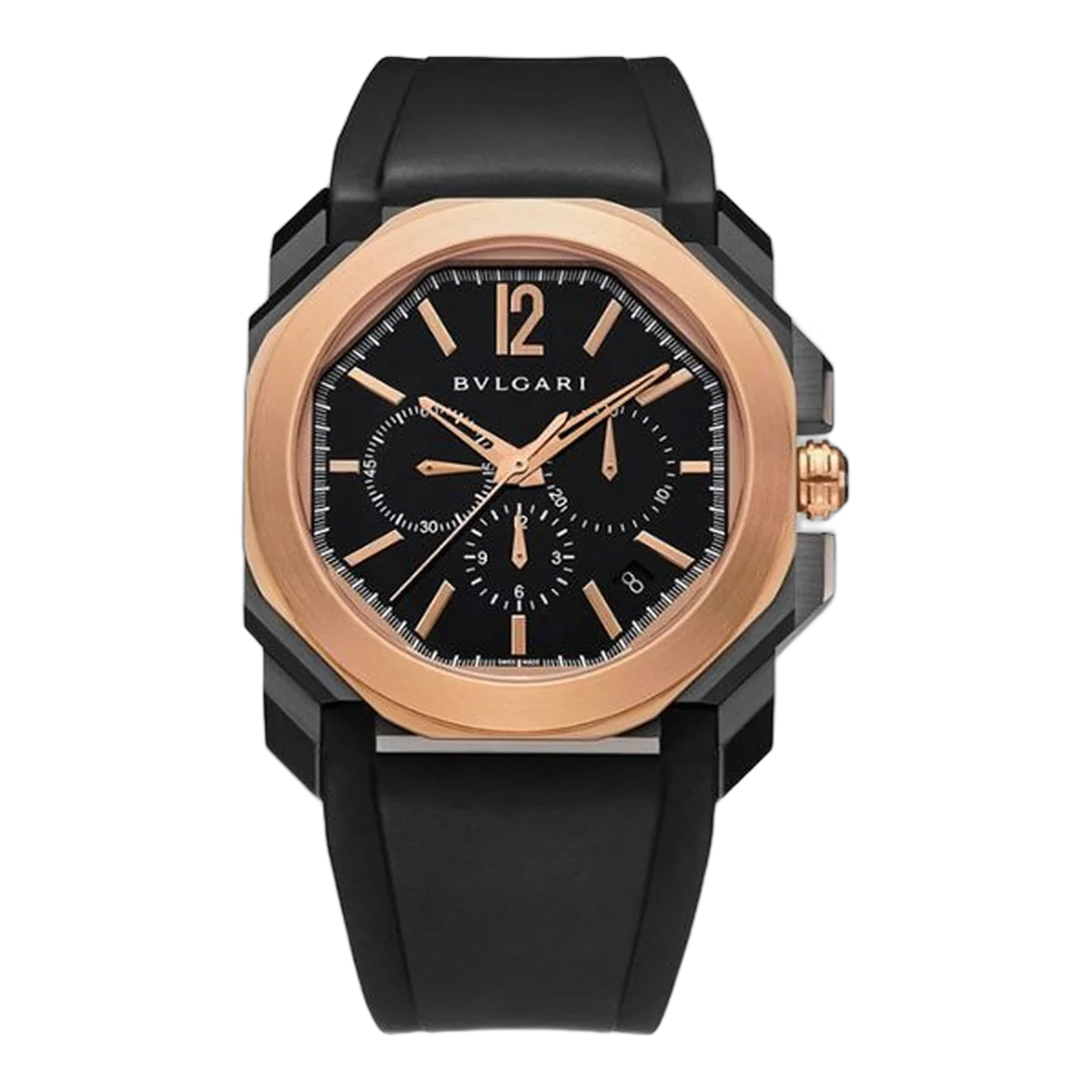 Bvlgari Octo Stainless Steel &amp; 18K Rose Gold Men's Watch