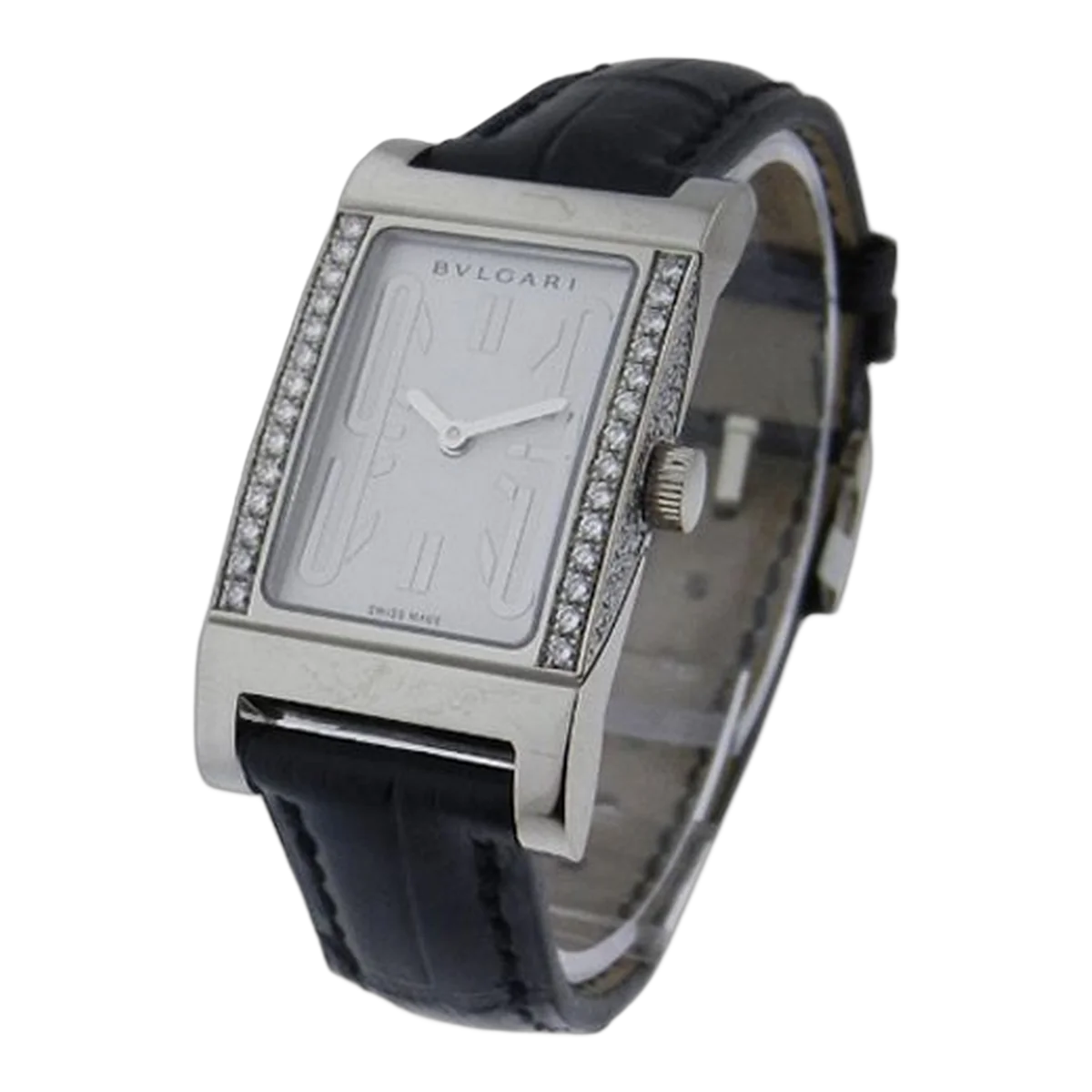 Bvlgari Rettangolo White Dial Ladies Watch Ref. Rtw39Gd2L
