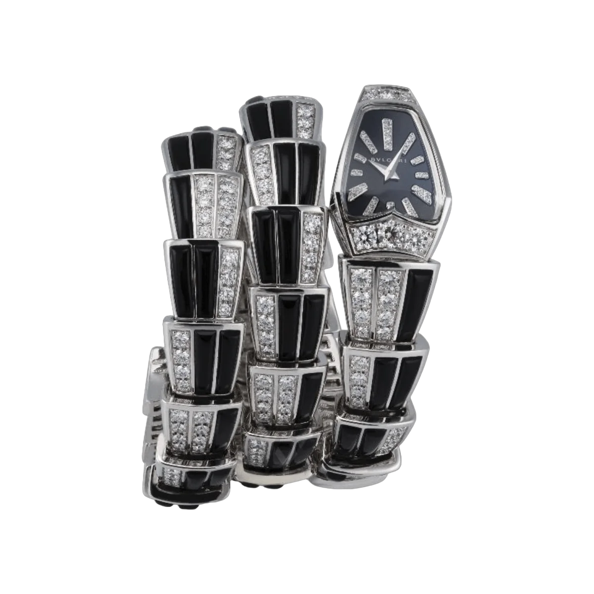 Bvlgari Serpenti 102112 SPW26BGD1GD1O.2T White Gold Black Dial