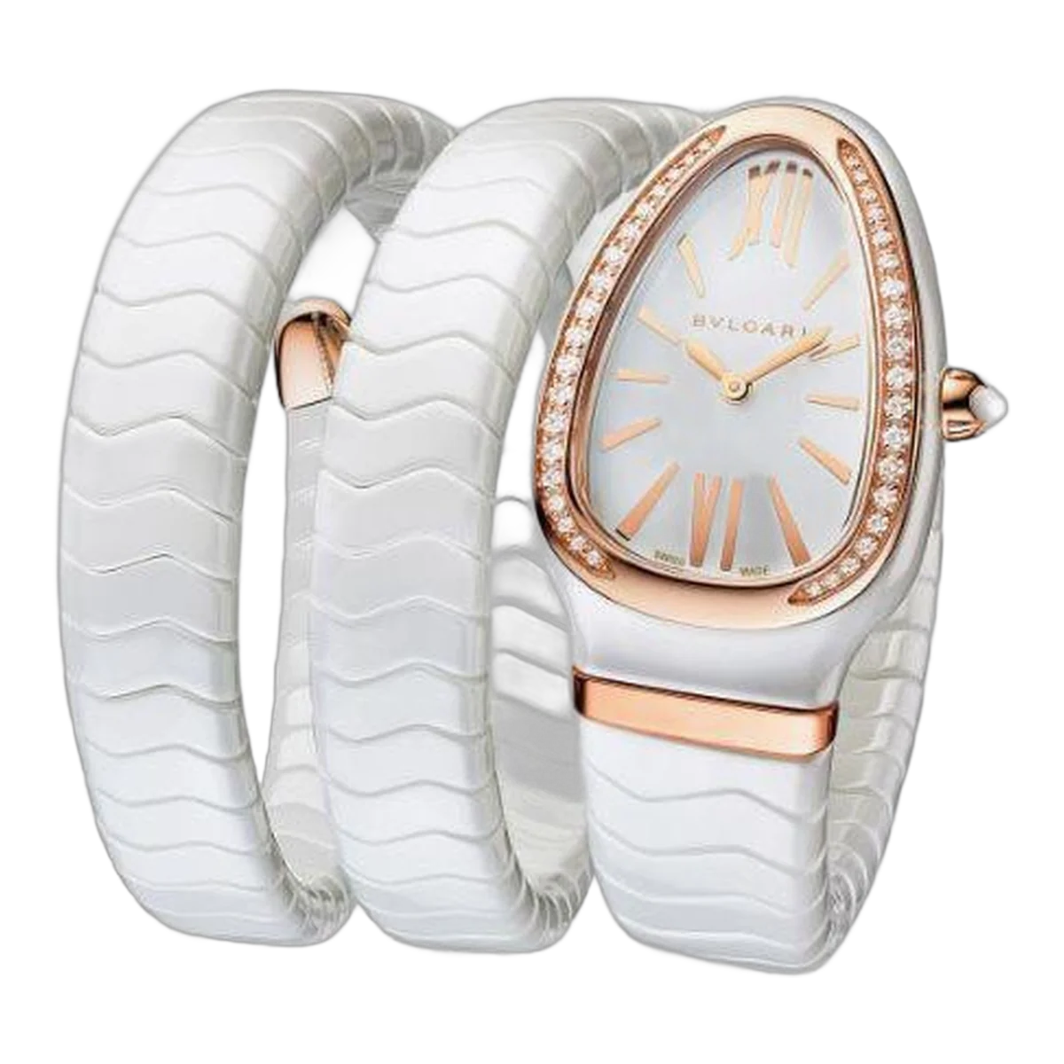 Bvlgari Serpenti Spiga 35Mm Ceramic Ladies Watch