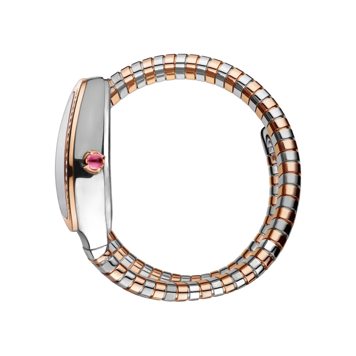 Bvlgari Serpenti Tubogas 102790 Rose Gold & Steel 35mm Green Dial Ladies Watch – additional product photo 3
