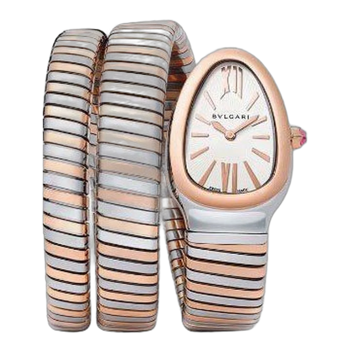 Bvlgari Serpenti Tubogas 35Mm Stainless Steel Ladies Watch