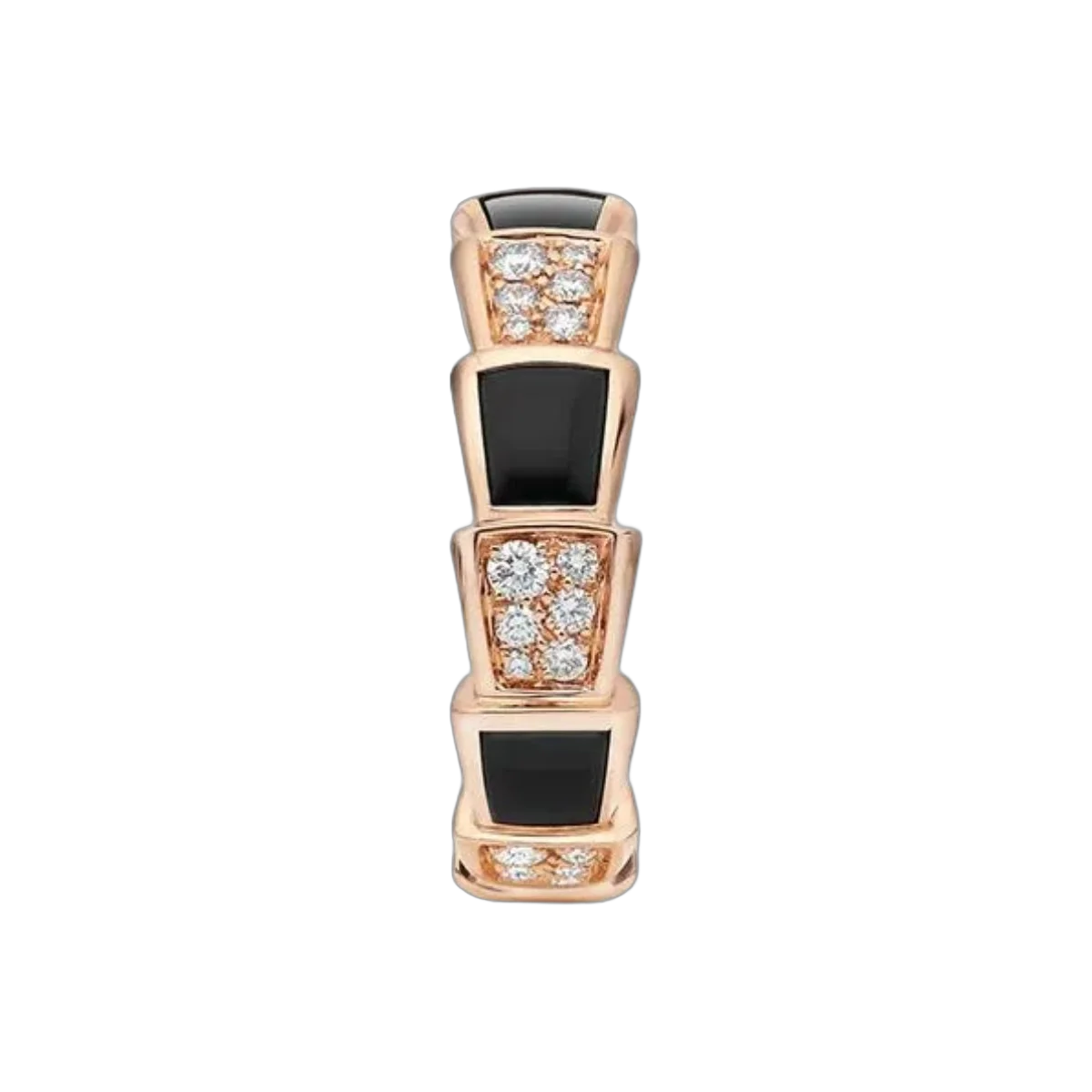 Bvlgari Serpenti Viper 356630 AN858711 18k Rose Gold Onyx Diamond Pave – additional product photo 2