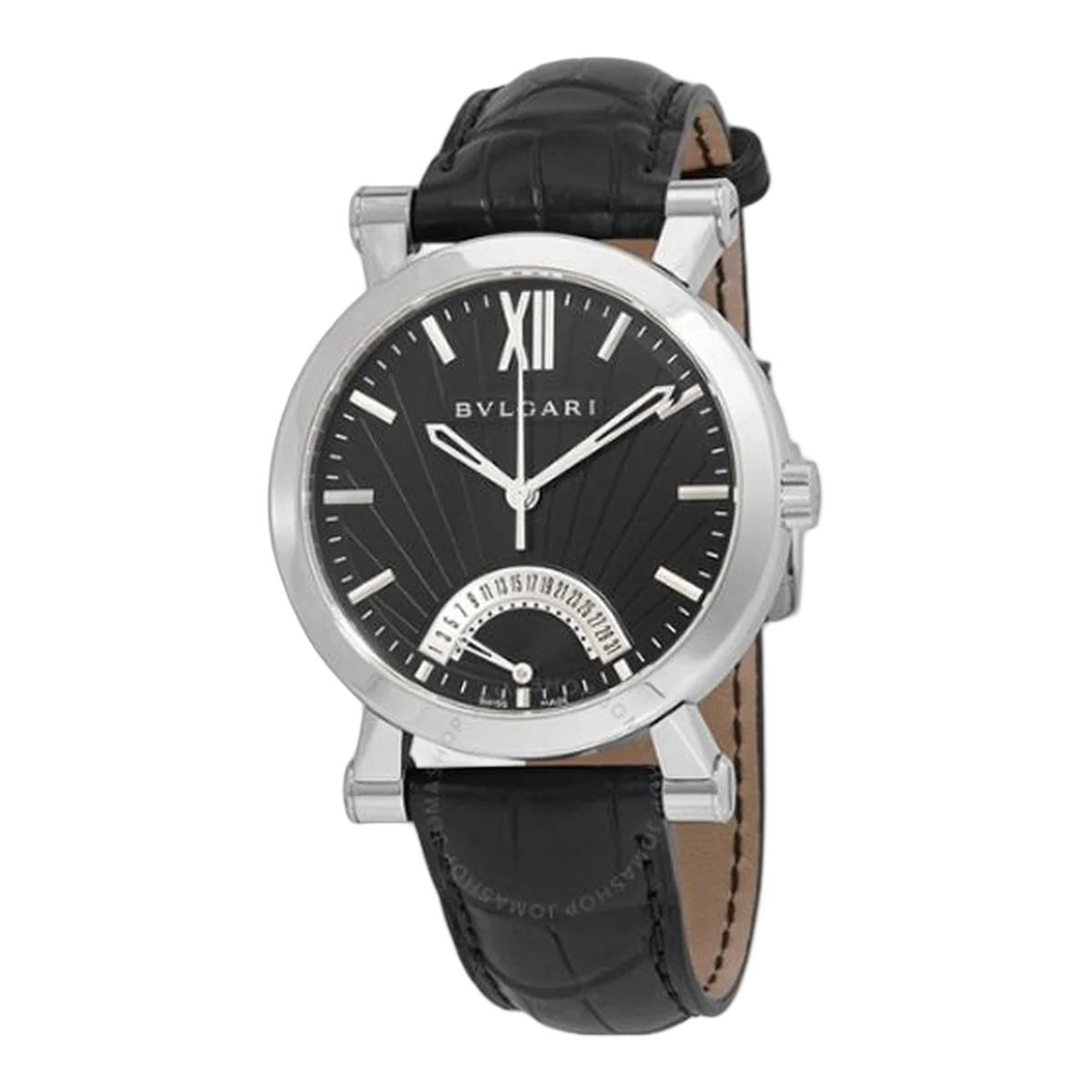 Bvlgari Sotirio Retrograde Automatic Black Dial Men's Watch Ref. 101706