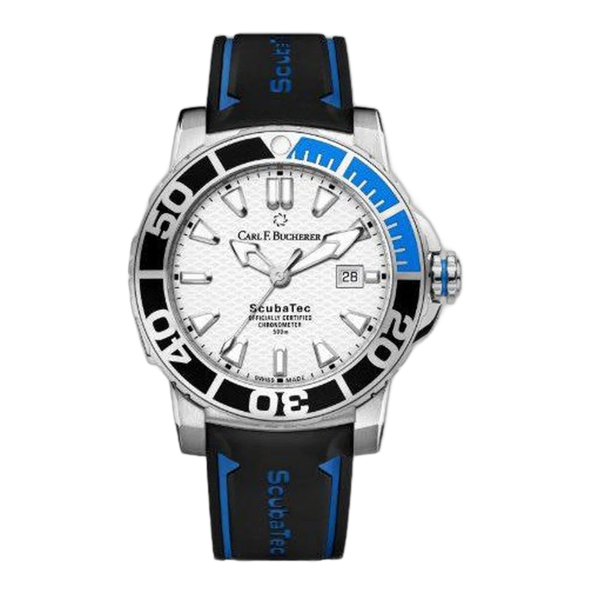 Carl F. Bucherer Patravi Scubatec Chronograph 44.6Mm Stainless Steel Men's Watch