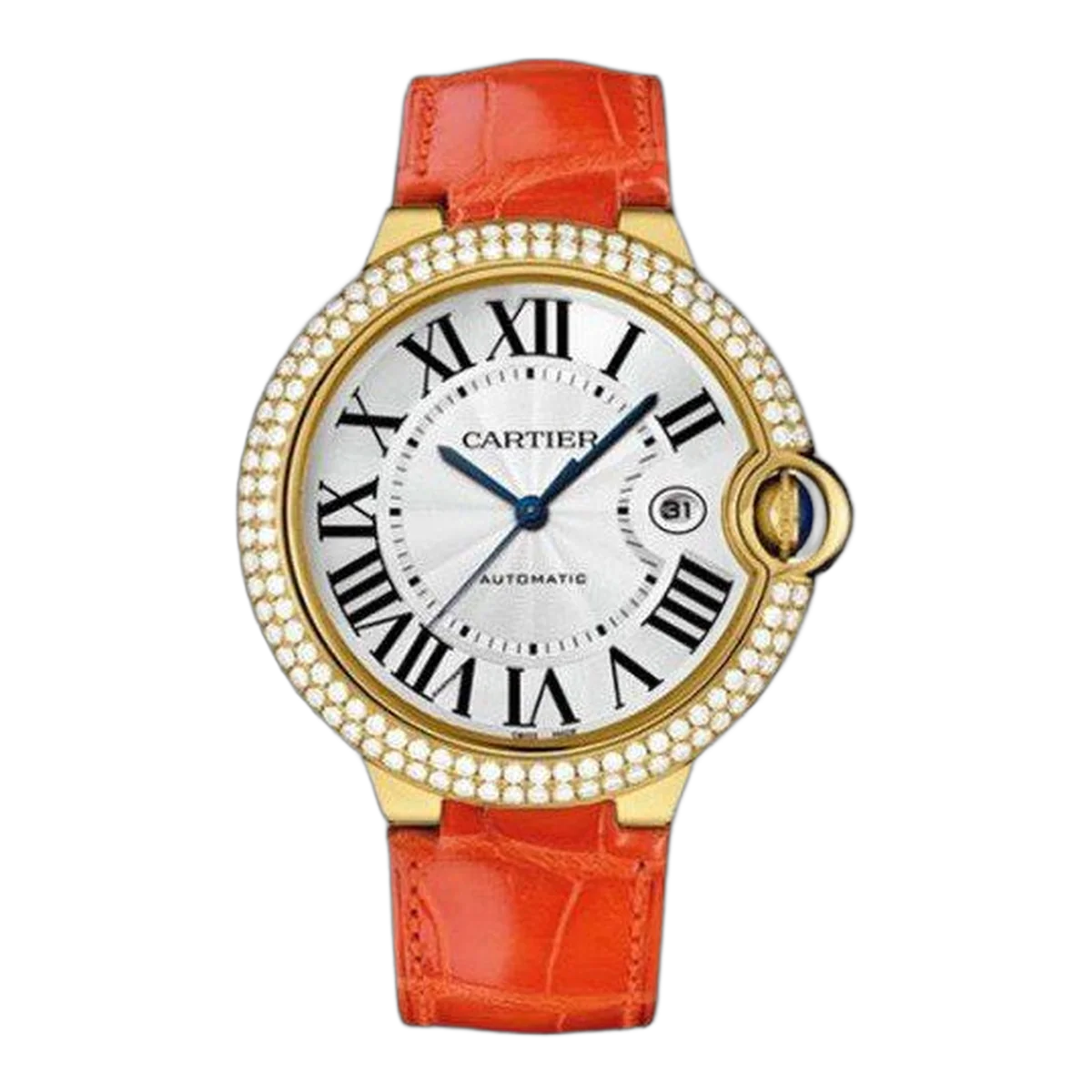 Cartier Ballon Bleu 18Kt Yellow Gold Men's Watch