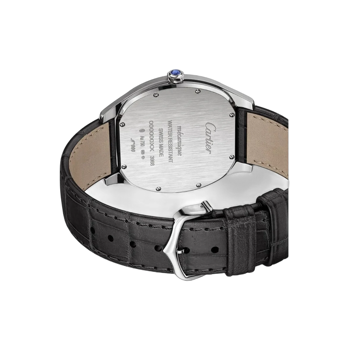 Cartier Drive De Cartier WGNM0007 Extra Flat 18Kt White Gold Silver Dial Men's Watch – additional product photo 3