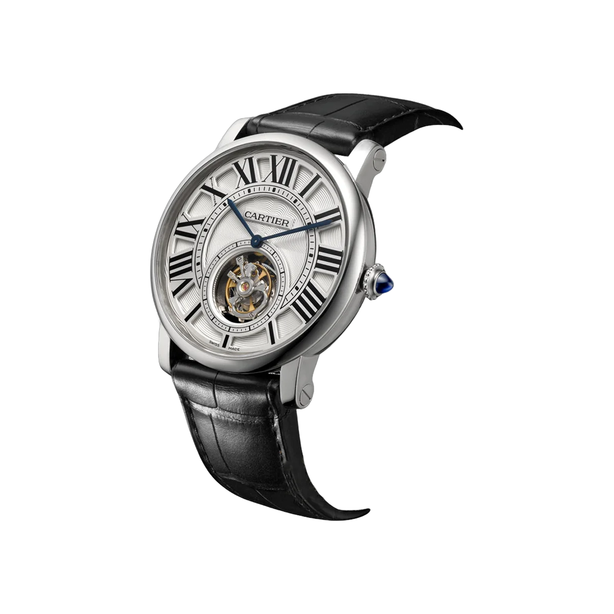 Cartier Rotonde De Cartier W1556216 Flying Tourbillon White Gold 40mm Silver Roman Dial Men's Watch – additional product photo 2