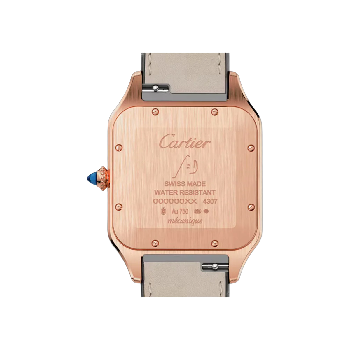 Cartier Santos Dumont XL WGSA0032 Rose Gold 46.6mm Silver Dial Men's Watch – additional product photo 2