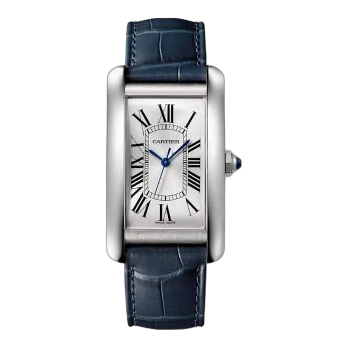 Cartier Tank Americaine Large 26.6Mm X 45.1Mm Stainless Steel Men's Watch