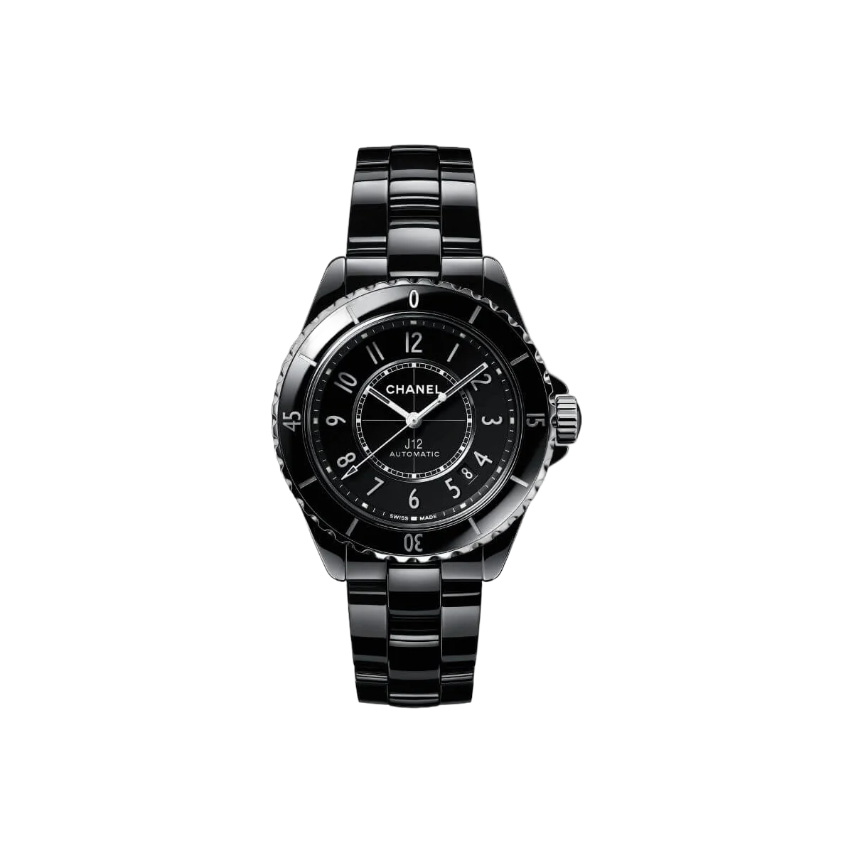Chanel J12 H5697 Automatic Ceramic Caliber And Steel Black Dial