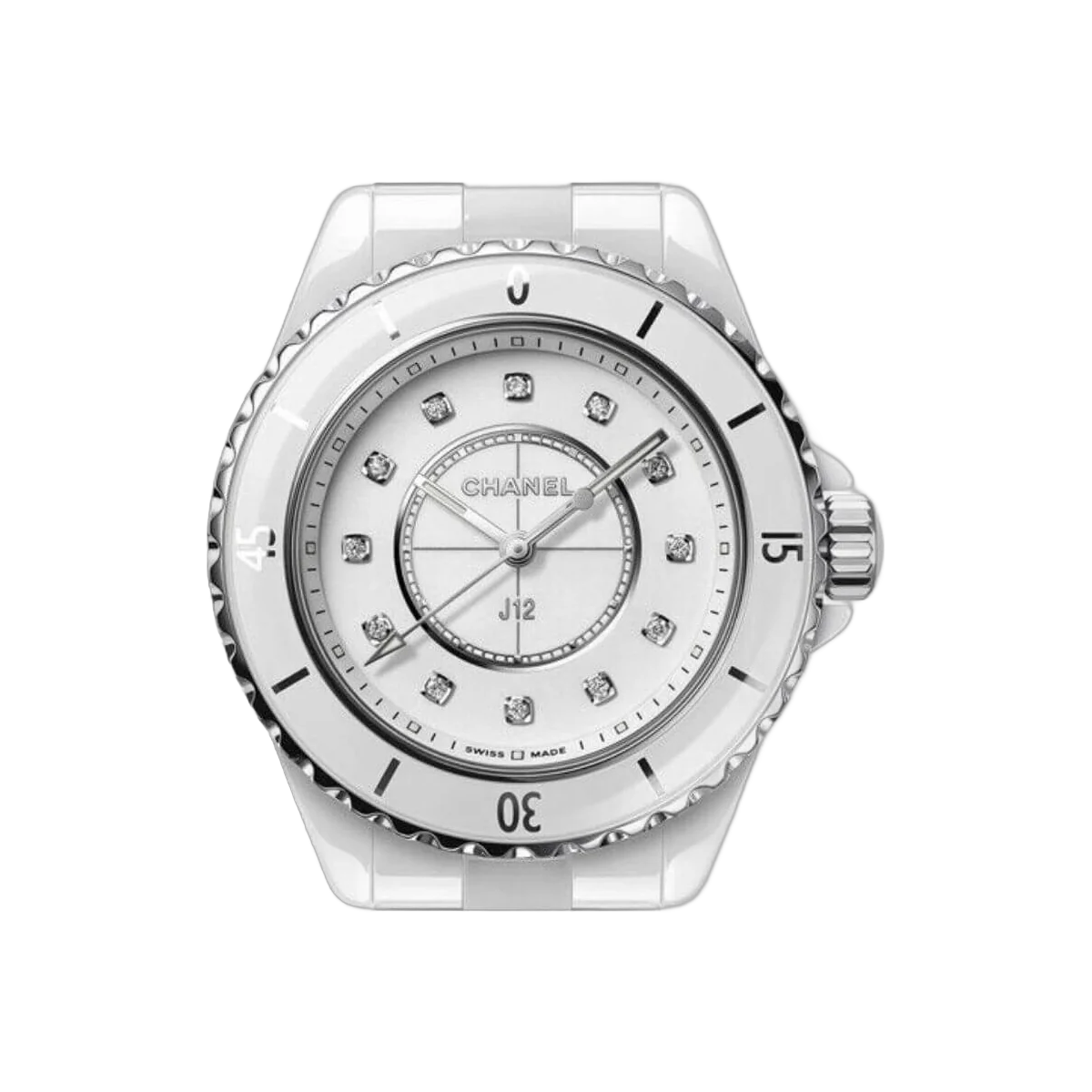 Chanel J12 H5703 Quartz White Ceramic Diamond Dial 33mm – additional product photo 3