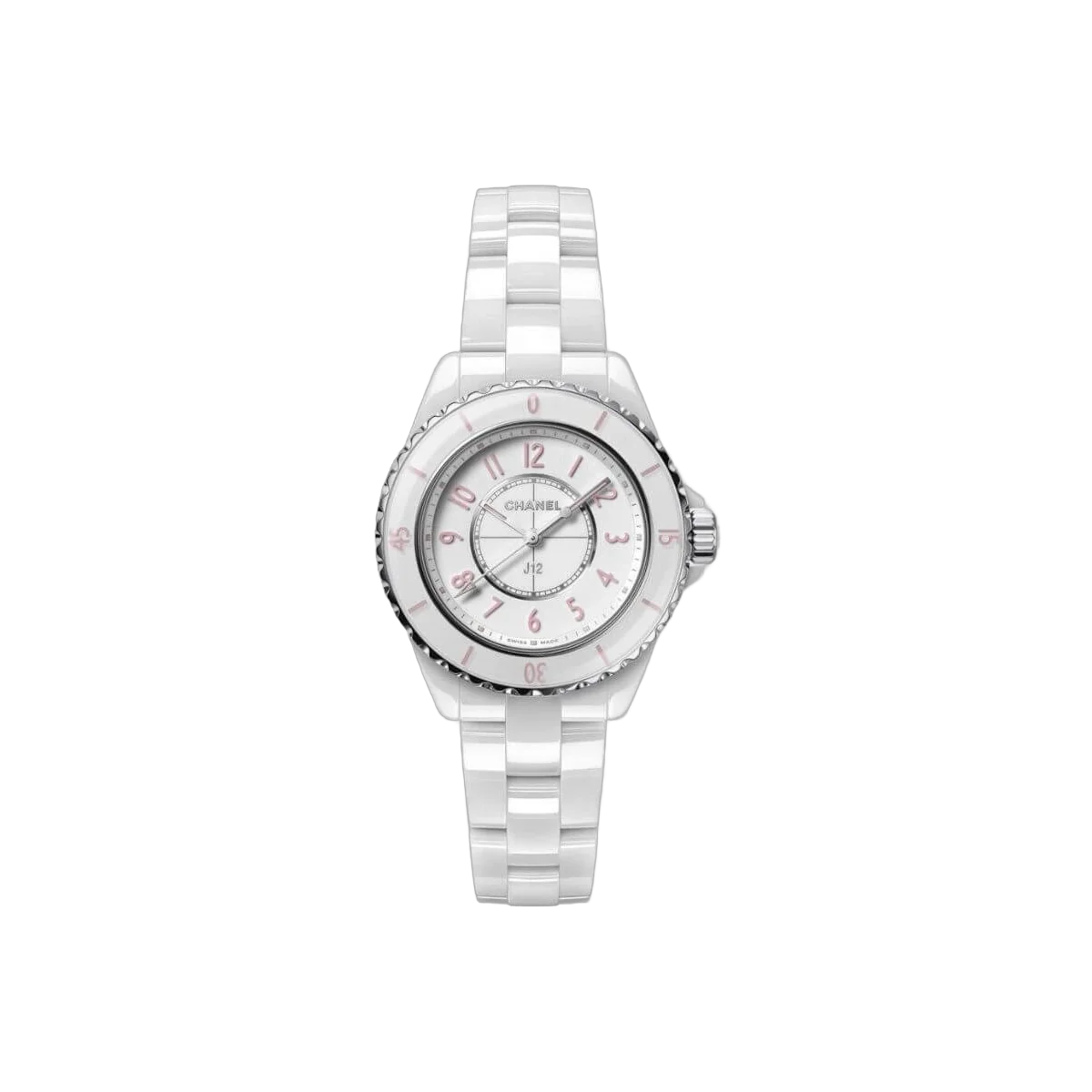 Chanel J12 Pink Blush H6755 Quartz White Ceramic 33mm