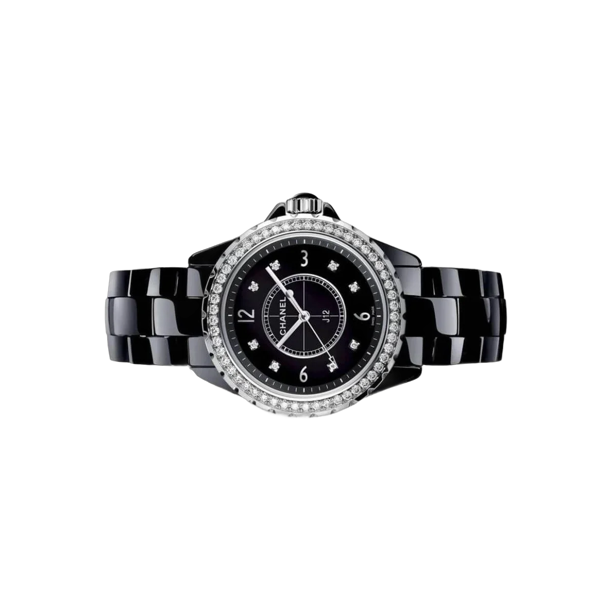 Chanel J12 Quartz H3108 Black Ceramic Diamond bezel 33mm Ladies Watch – additional product photo 3
