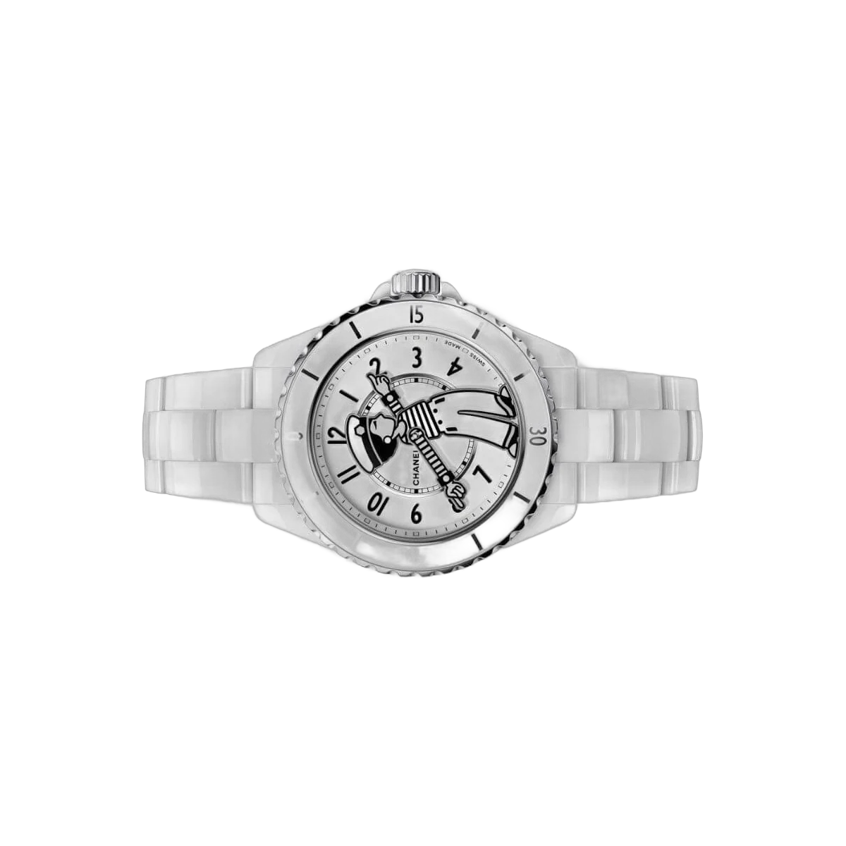 Chanel Mademoiselle J12 H7481 LA Pausa White Ceramic 38mm – additional product photo 4