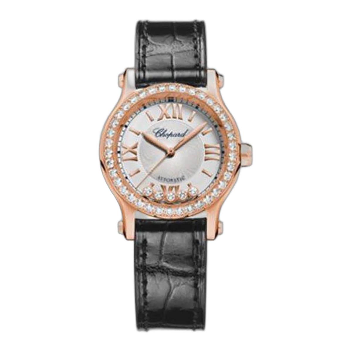 Chopard Happy Diamonds 30Mm 18Kt Rose Gold Ladies Watch