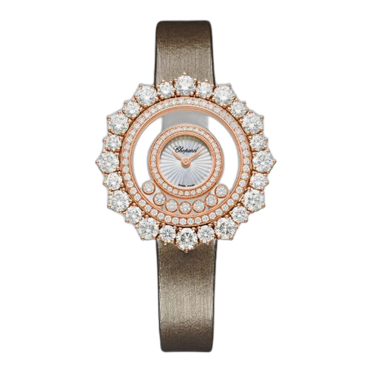 Chopard Happy Diamonds Joaillerie 36Mm Mother-Of-Pearl Dial Rose Gold Ladies Watch Ref. 209436-5001