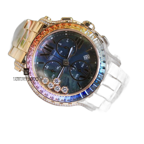 ⭐HappyRose⭐ Chopard Happy Sport 42Mm 18K Rose Gold Ladies' Watch | Luxury Souq