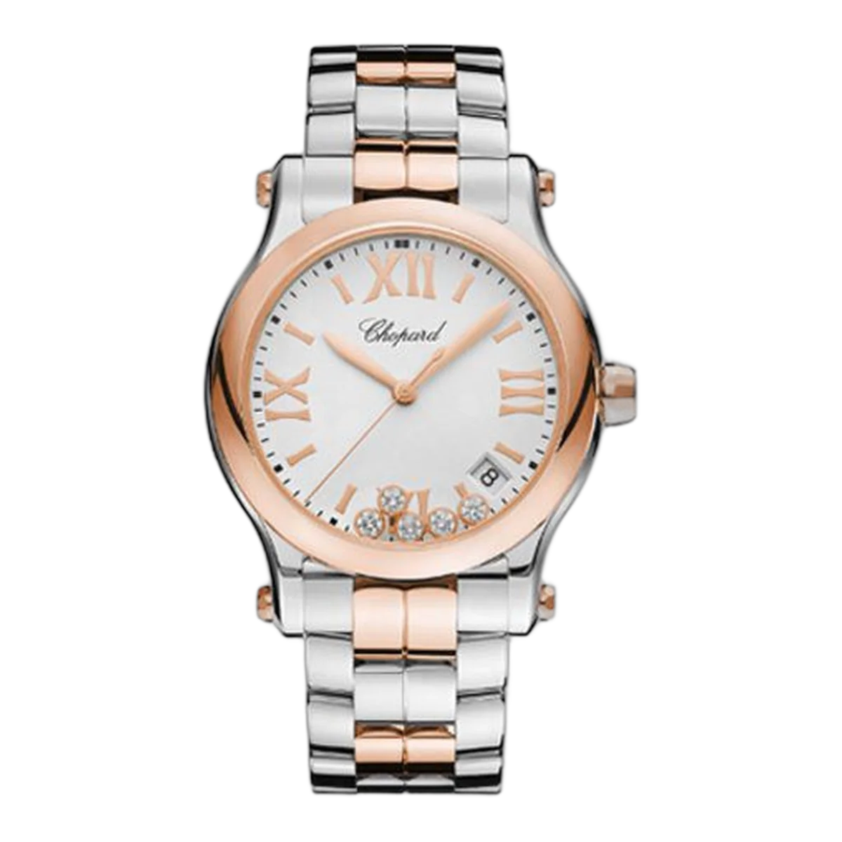 Chopard Happy Sport Round Quartz 36Mm Ladies Watch Ref. 278582-6002