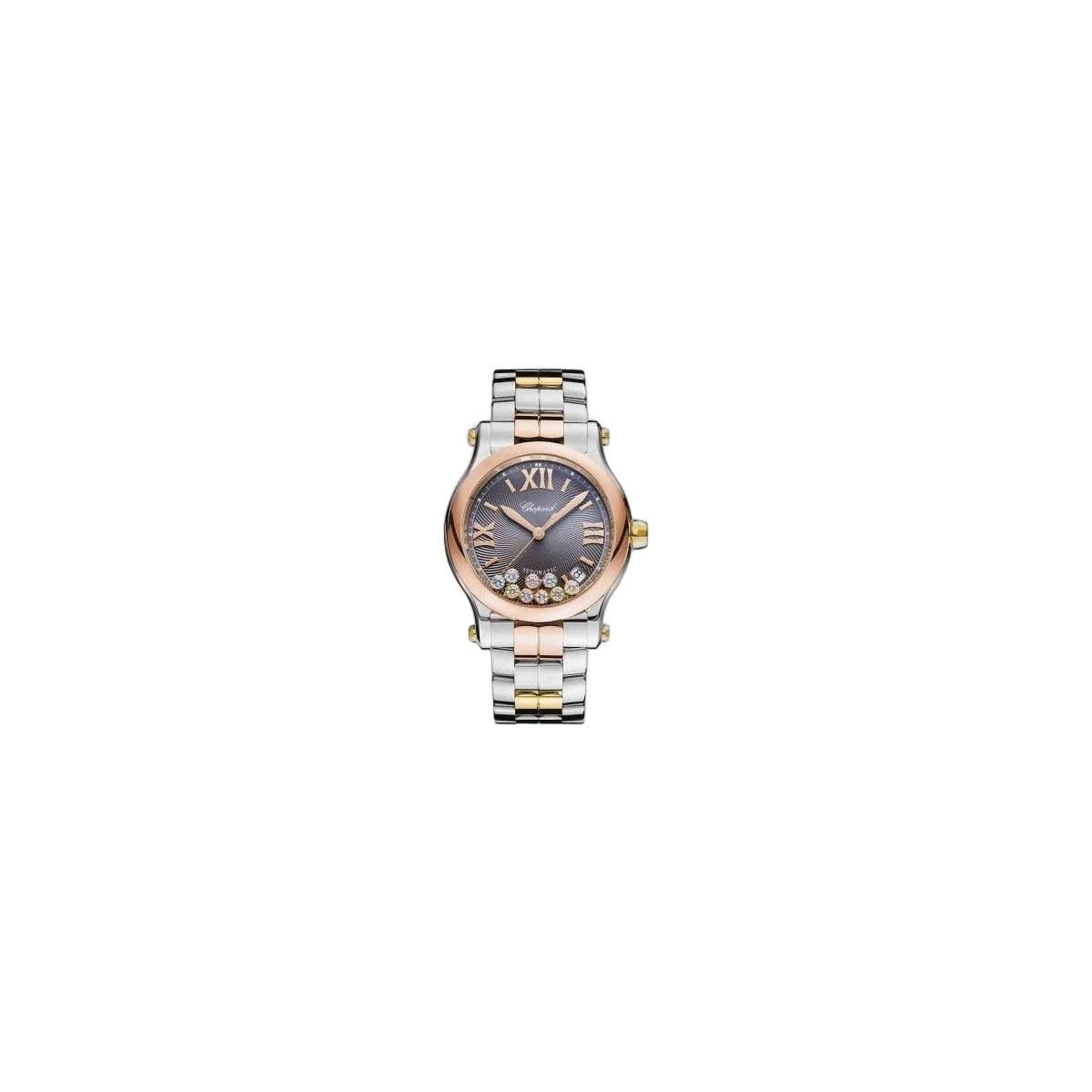 Chopard Happy Sport Stainless Steel & 18Kt Rose Gold 36Mm Ladies Watch