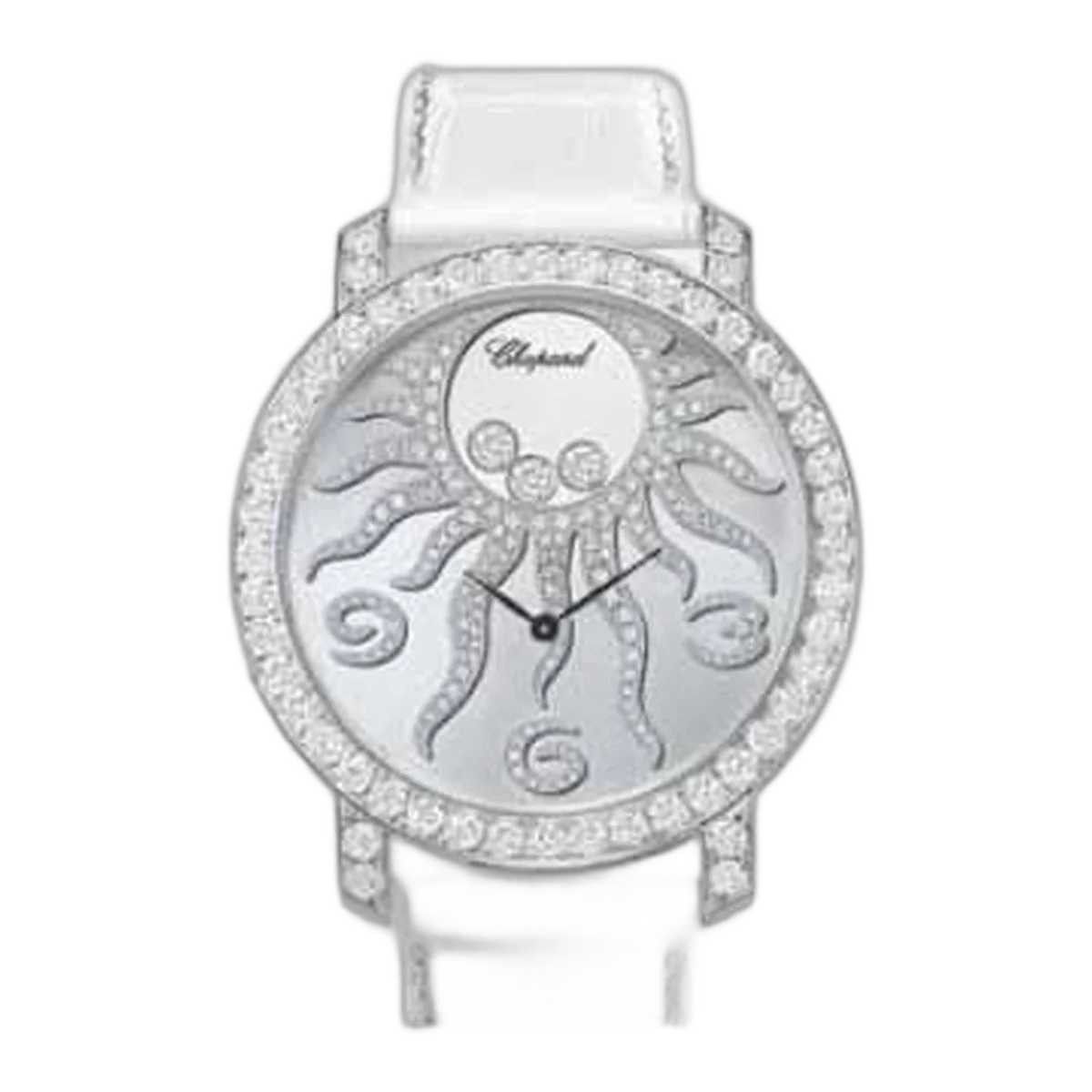 Chopard Happy Sun Happy Diamonds 40Mm 18K White Gold Ladies Watch