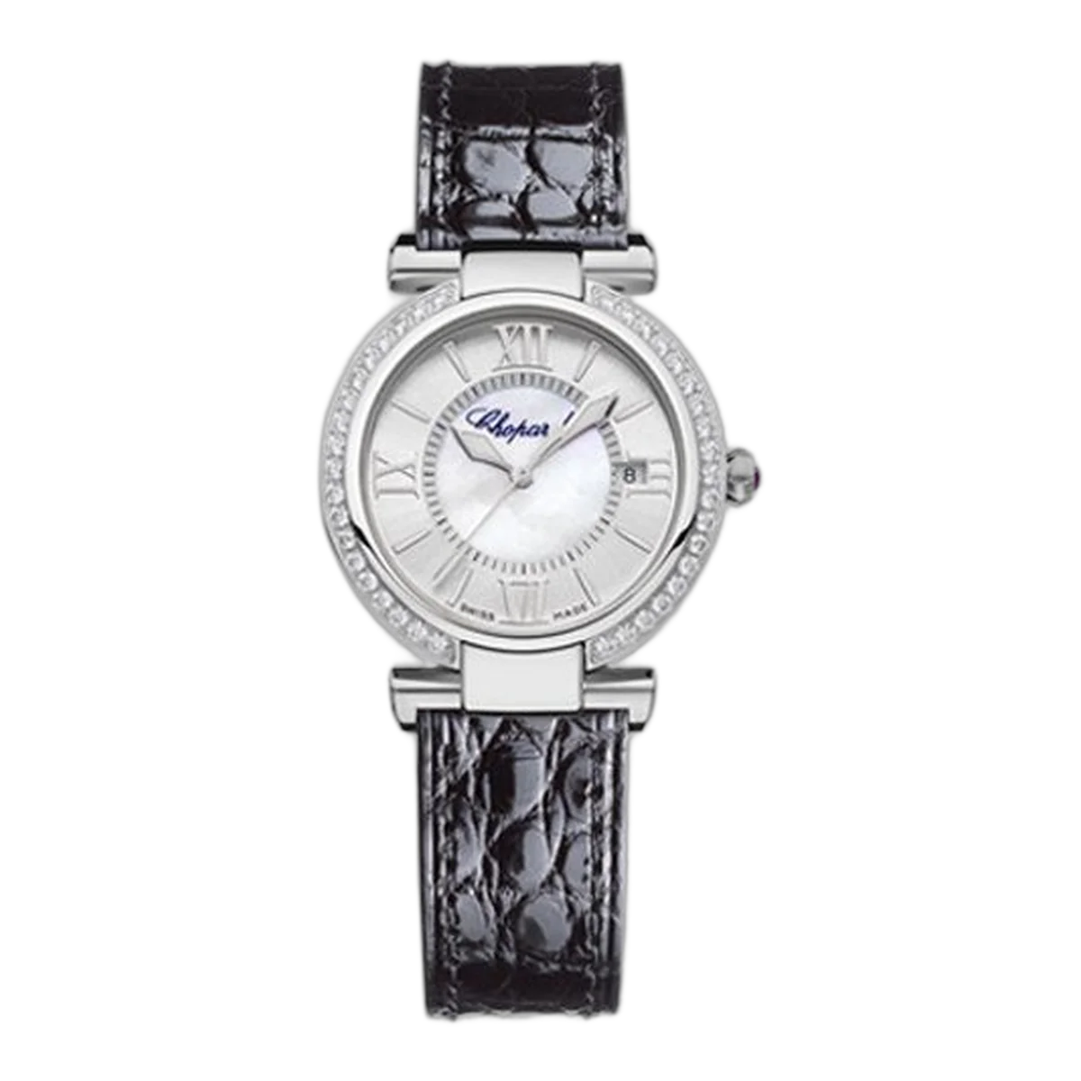 Chopard Imperiale Stainless Steel Diamonds &Amp; Amethyst Ladies Watch Ref. 388563-3003