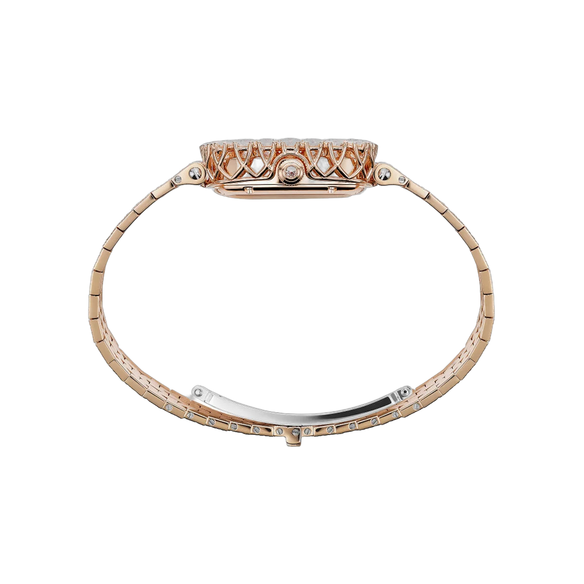 Chopard L'Heure Du Diamant 10A386-5107 Rose Gold 30mm Diamond Bezel and Index Rose Gold Dial Ladies Watch – additional product photo 3