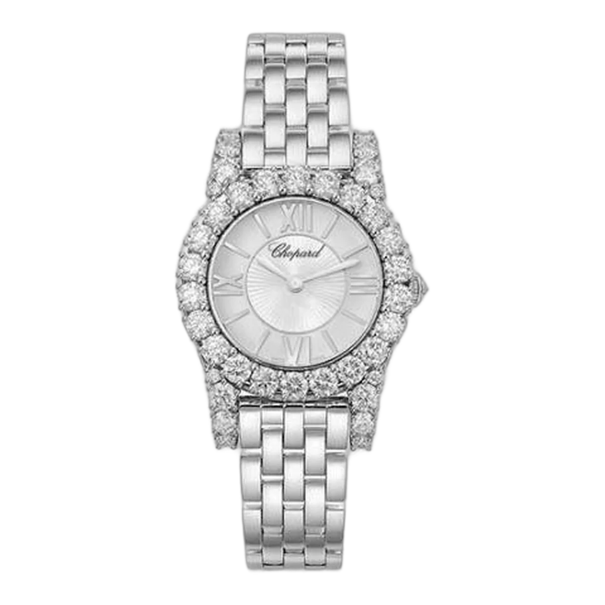 Chopard L'Heure Du Diamant 35.75Mm 18Kt White Gold Ladies Watch