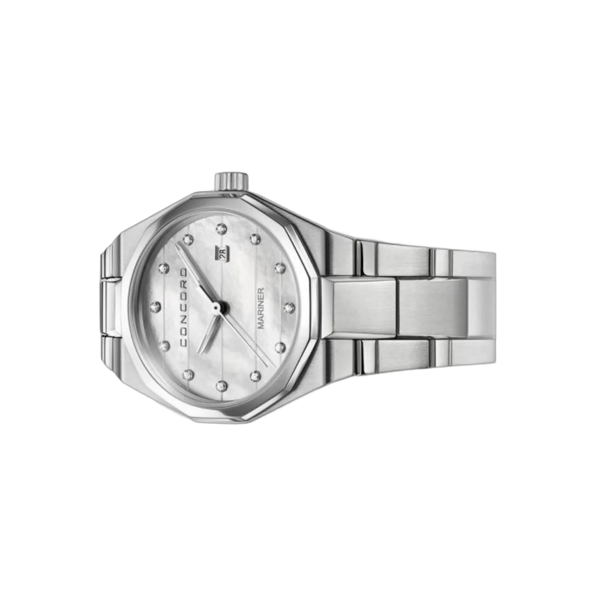 Concord Mariner 0320273 Quartz Steel White MOP Diamond Dial 41mm Ladies Watch – additional product photo 2