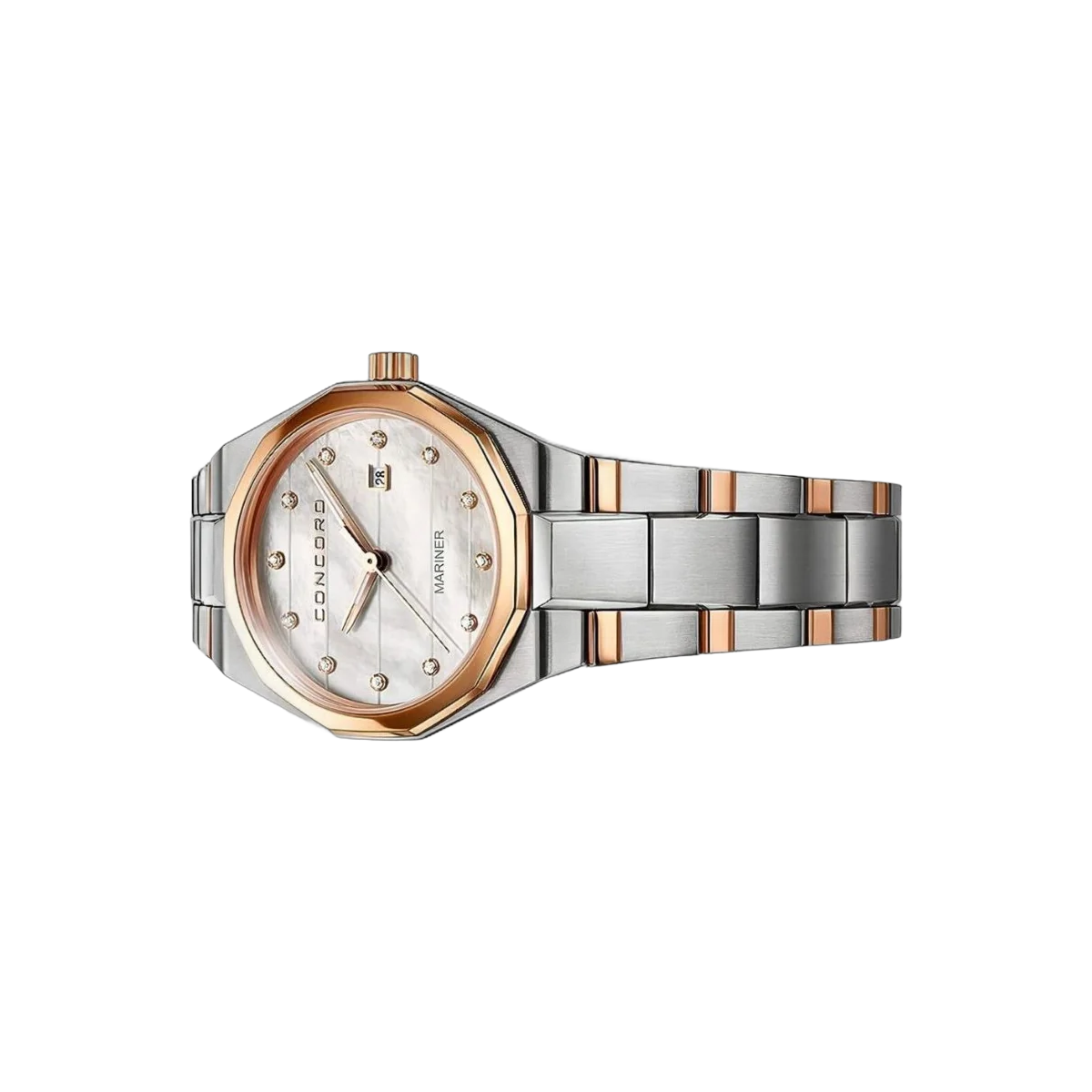 Concord Mariner 0320277 Quartz RG Steel MOP Diamond Dial 30mm Ladies Watch – additional product photo 2