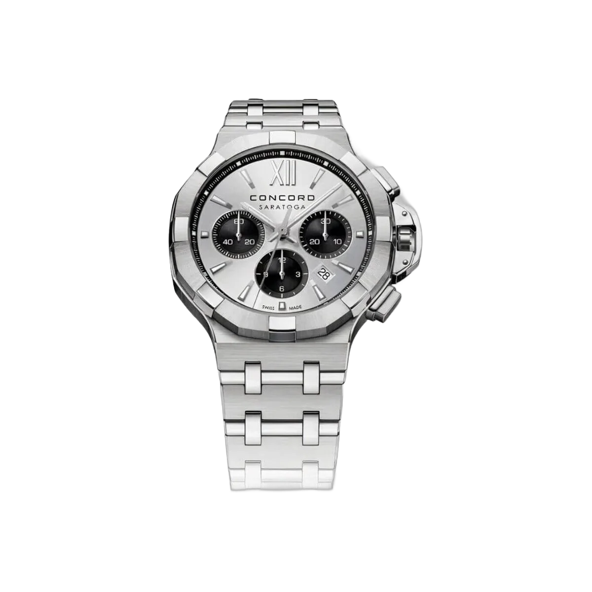 Concord Saratoga 0320451 Chrono Automatic Silver Dial 43mm Men's Watch