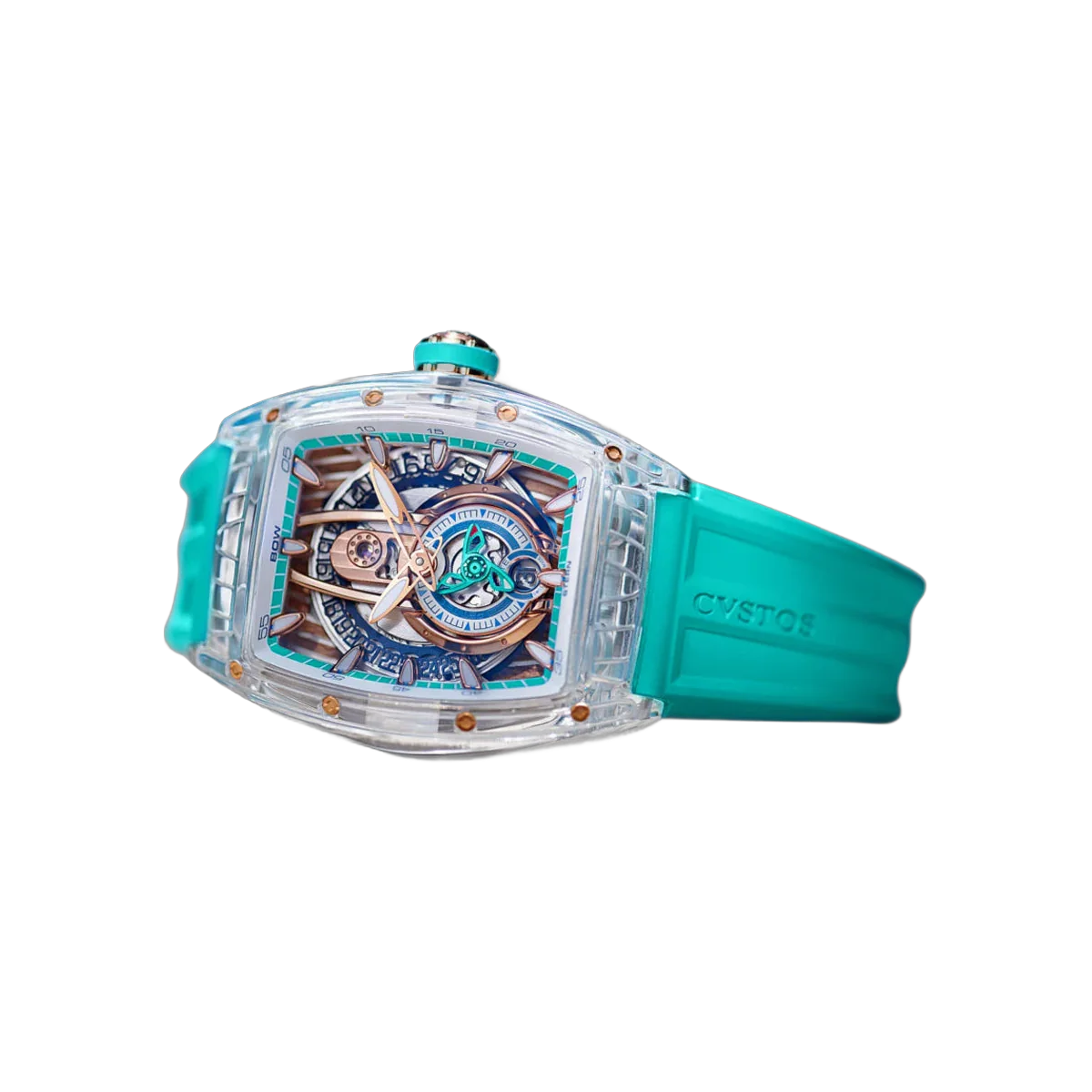 CVSTOS Challenge Sealiner PS C00103.4183002 Sapphire Turquoise Limited Edition 41mm Skeleton Dial Men's Watch – additional product photo 3