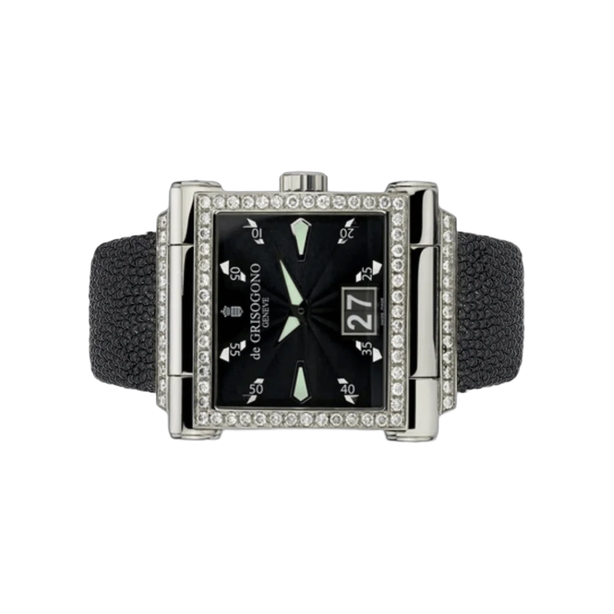 De Grisogono Instrumento Grande N01 Diamonds Fixing Black Dial – additional product photo 2