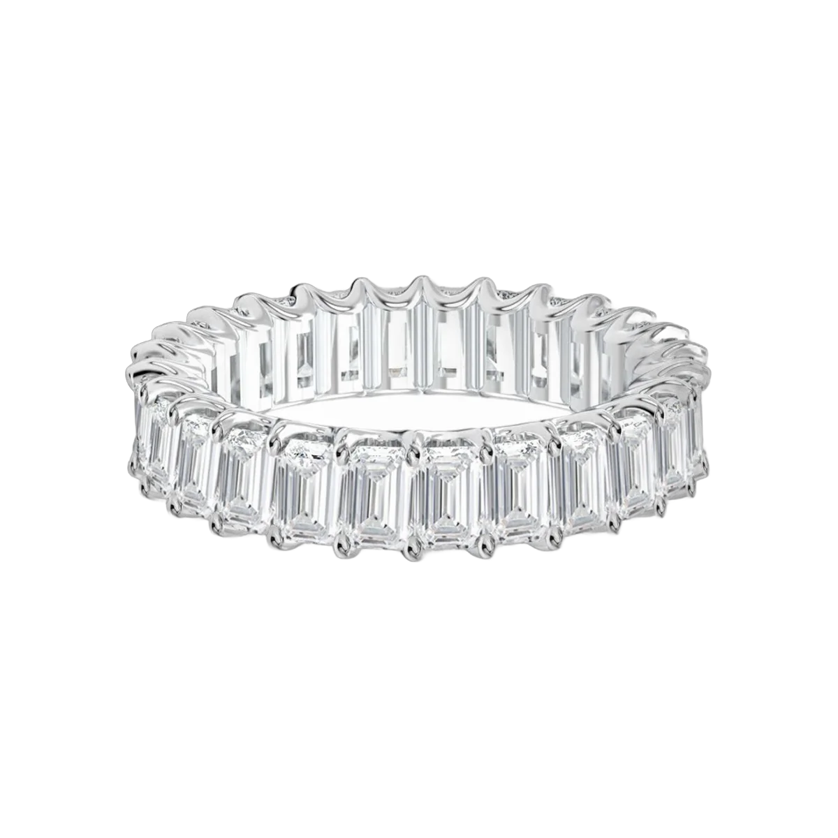 Emerald Eternity Band-14 Pointer-3.68CTS-HRD-E-G,VVS,50514R,Total Wt - 4.62gm – additional product photo 2