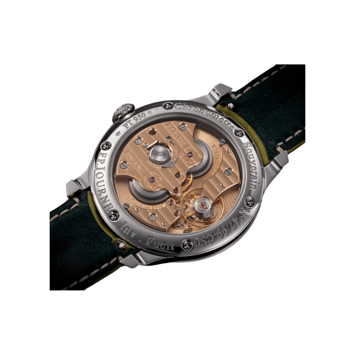 F.P. Journe Chronomètre Souverain CSD Calibre 1304 Dubai Boutique Edition 40 mm Platinum Case Green dial Mens Watch – additional product photo 2