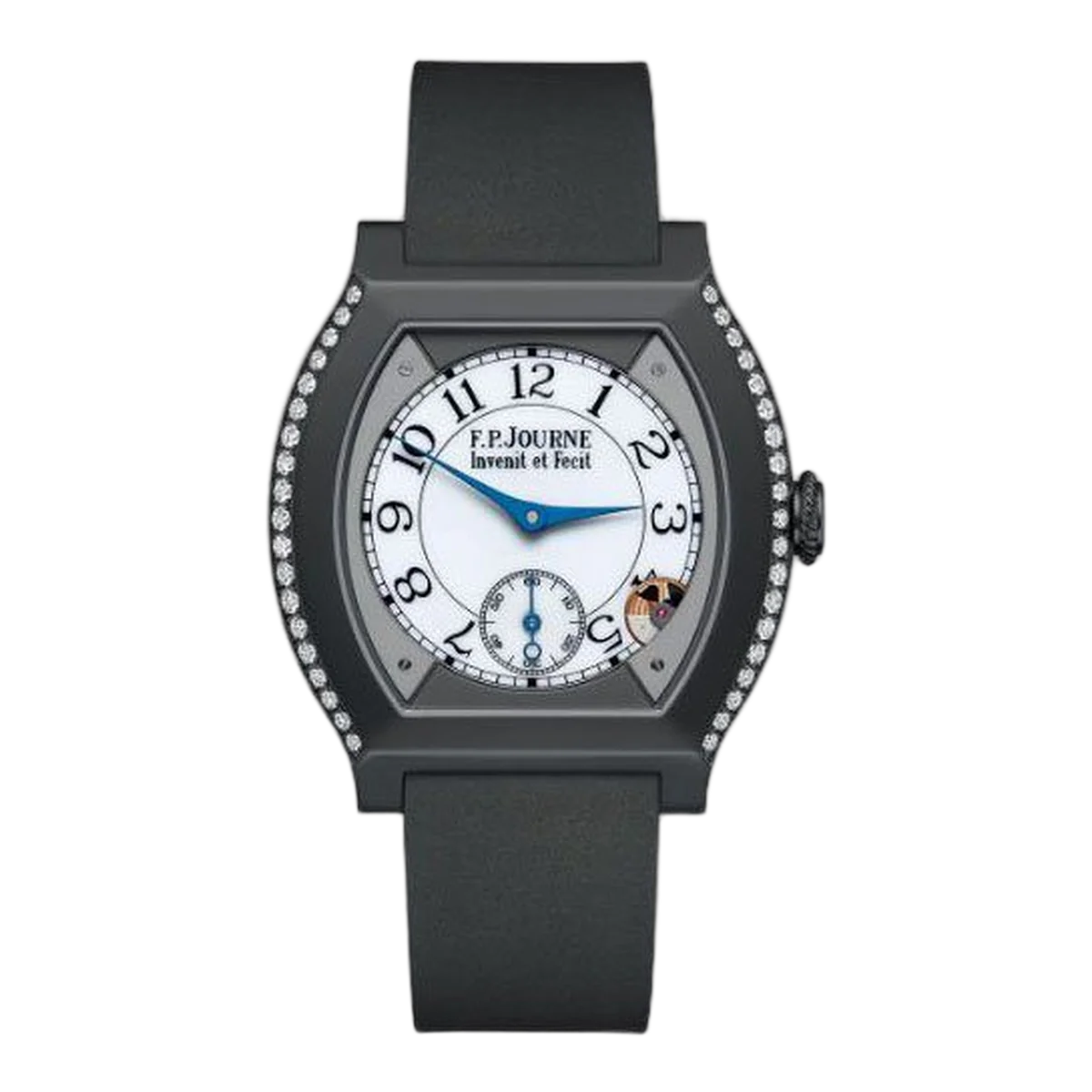 F.P. Journe Elegante 48Mm Titanium With Titalyt Treatment Diamond Bezel Ladies Watch