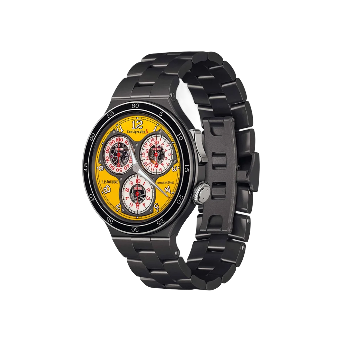 F.P.Journe LineSport Centigraphe Titanium 44mm Bright Yellow Aluminum Dial Men's Watch – additional product photo 3
