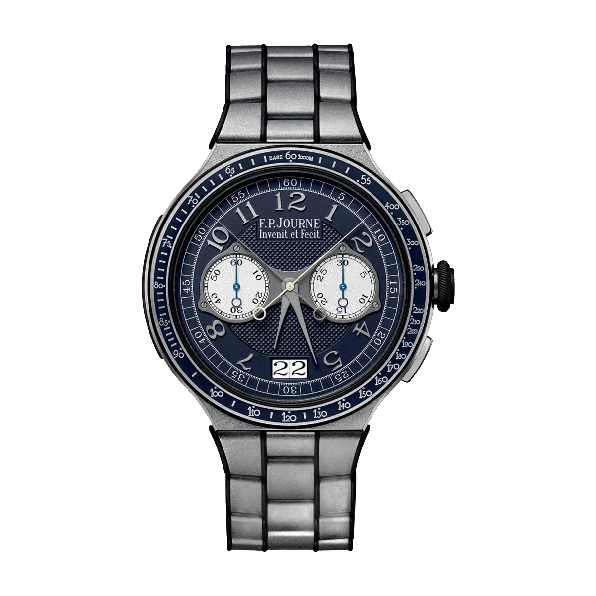 F.P. Journe LineSport Chronographe Rattrapante Platinum with a matte hammered finish