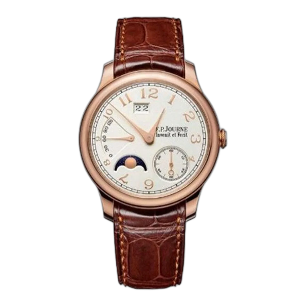 F.P.Journe Octa Automatique Lune Rose Gold Silver Gold Numerals Men's Watch Ref. Octa