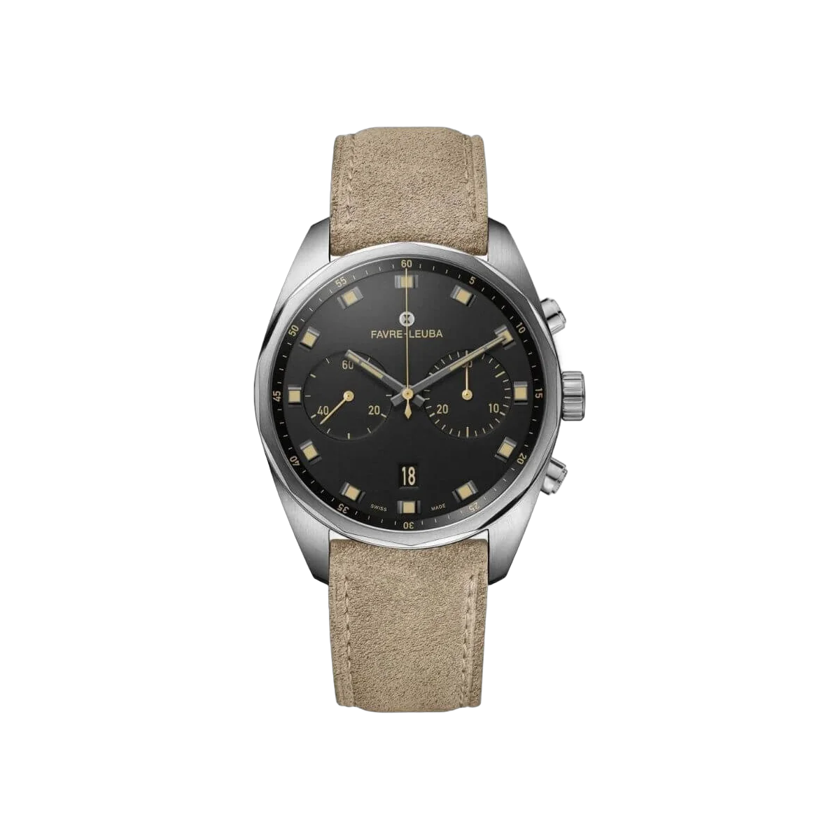 Fave-Leuba Sky Chief 00.10202.08.10.48 Chronograph Automatic Black Dial