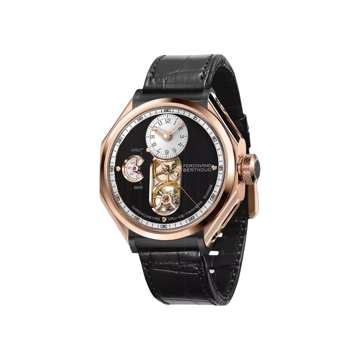 Ferdinand Berthoud Chronomètre FB 1.2 Tourbillon Rose Gold 44mm Black Dial Men's Watch – additional product photo 2