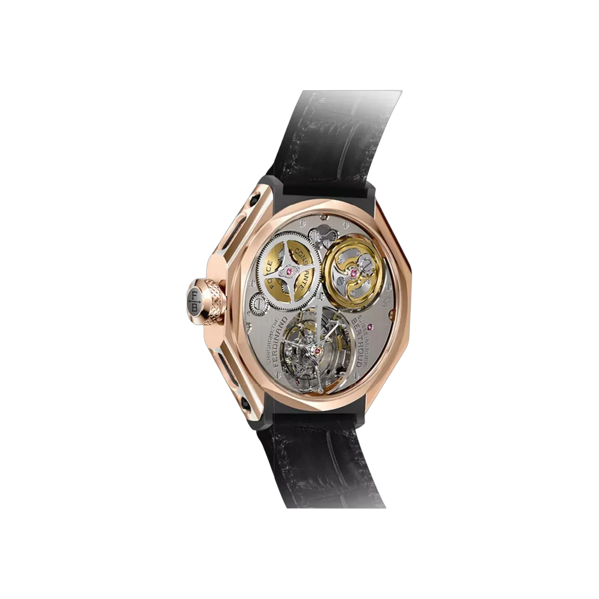 Ferdinand Berthoud Chronomètre FB 1.2 Tourbillon Rose Gold 44mm Black Dial Men's Watch – additional product photo 4