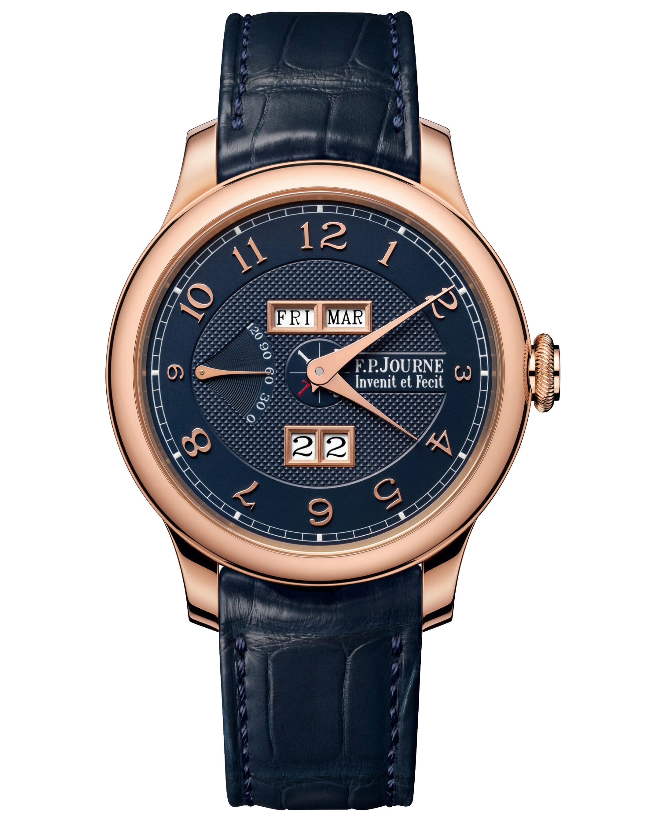 F.P. Journe Quantième Perpétuel 18K Rose Gold 40mm Blue Dial Octa