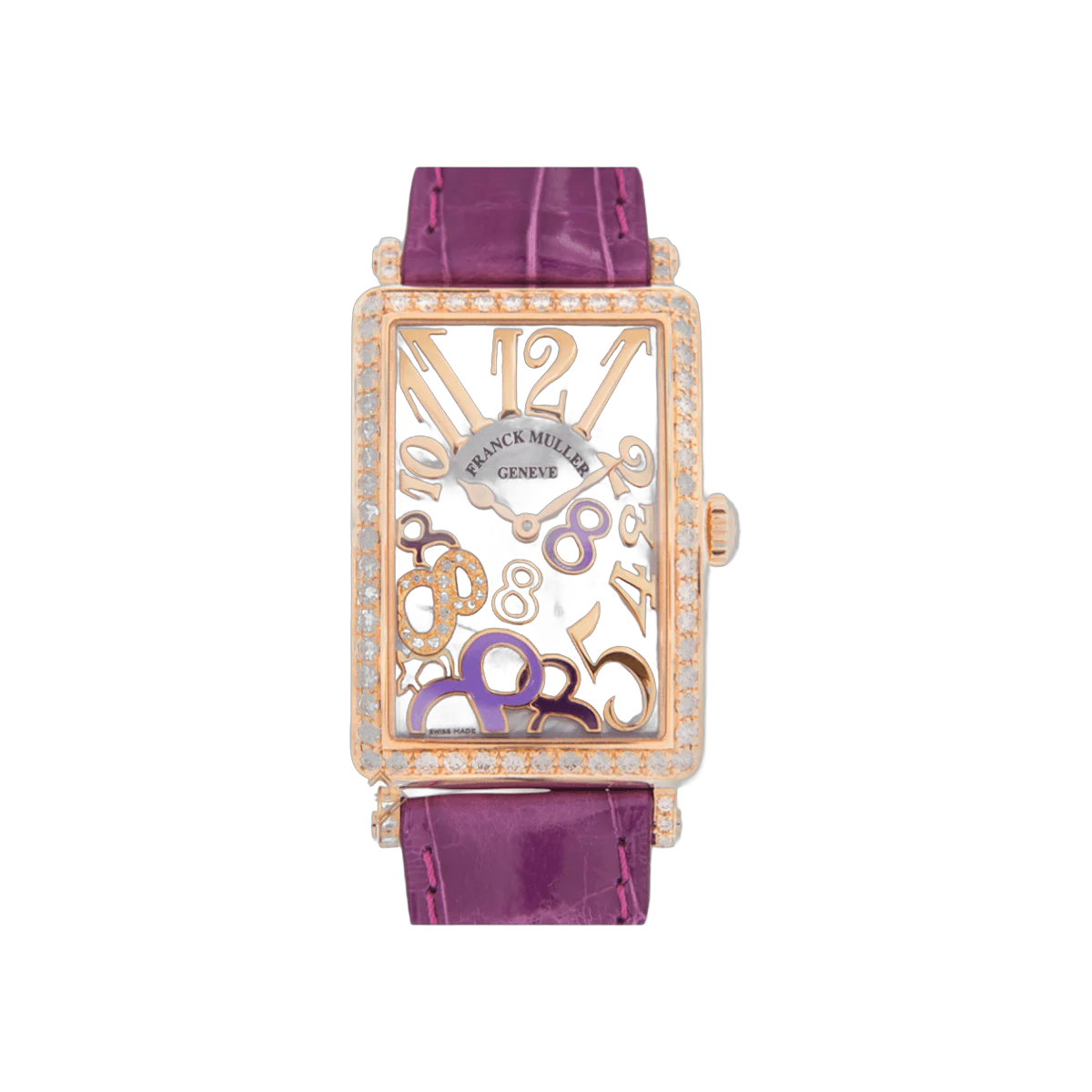 Franck Muller Long Island 952 QZ REL 8CD MOP VL D 1R Crazy 8 26mm White MOP Dial Womens Watch