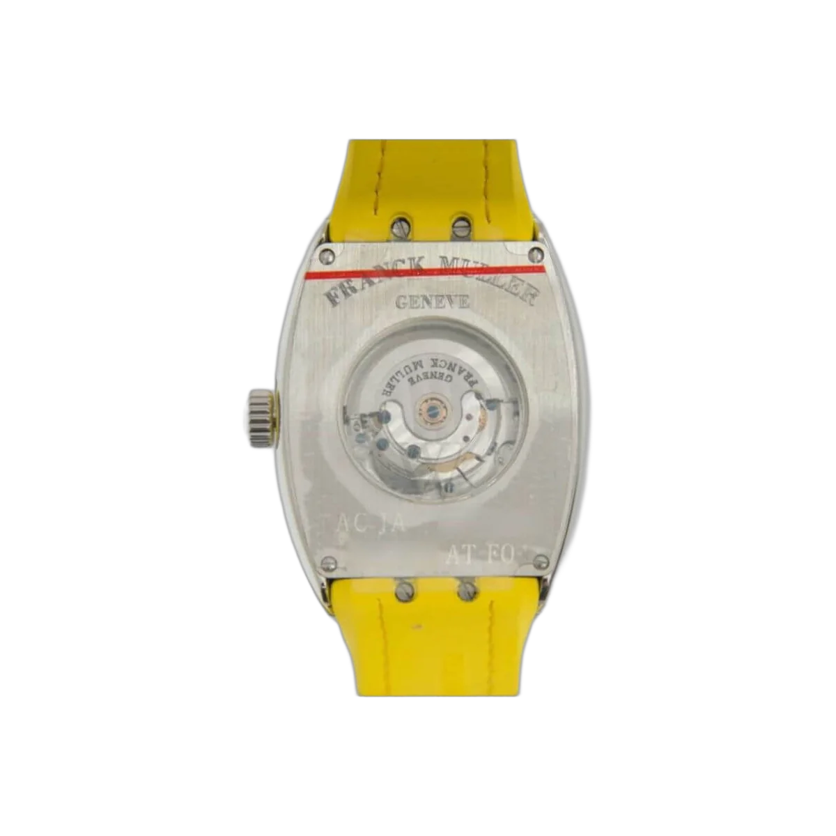 Franck Muller V 32 SC AT FO AC JA Vanguard White Dial Yellow Numerals Ladies Watch – additional product photo 3
